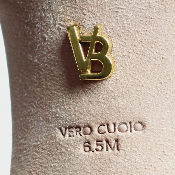 Veronica Beard Gadot Pink Suede Peep Toe Stiletto Heel Pumps D661 - Picture 11 of 14